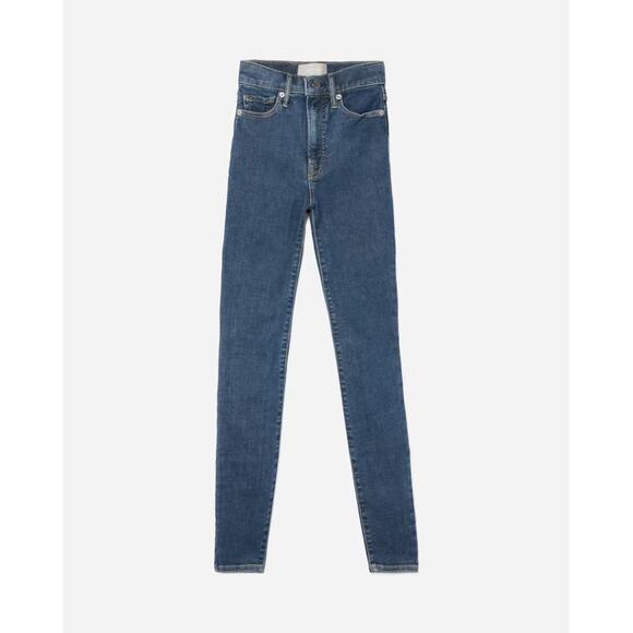 NWOT Everlane Way High Skinny Jean Women’s 26 Ankle Dark Blue Trendy Organic R - Picture 1 of 12